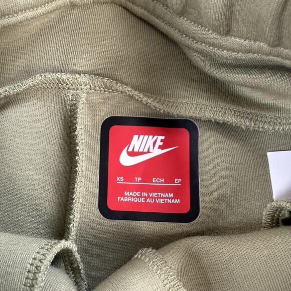 Nike Tech Fleece Joggers Pants Mens XS Olive Slim Tapered Zip Pocket Sweatpants - Picture 5 of 12